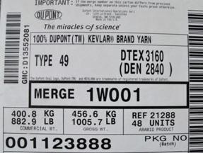 杜邦(DuPont)芳纶凯夫拉纤维K49 2800D(3160Dtex) upfile/513910KxDATJkV84633.jpg